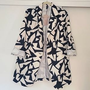 Emery Rose Black and White blazer new with tags